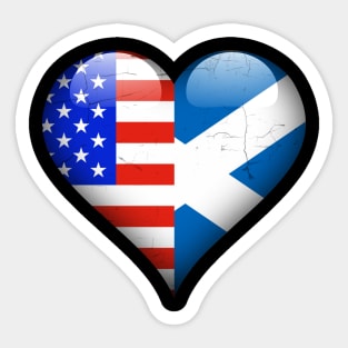 Half American Half Scottish - Gift for Scottish From Scotland Sticker